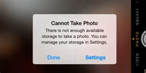 Cannot take photo